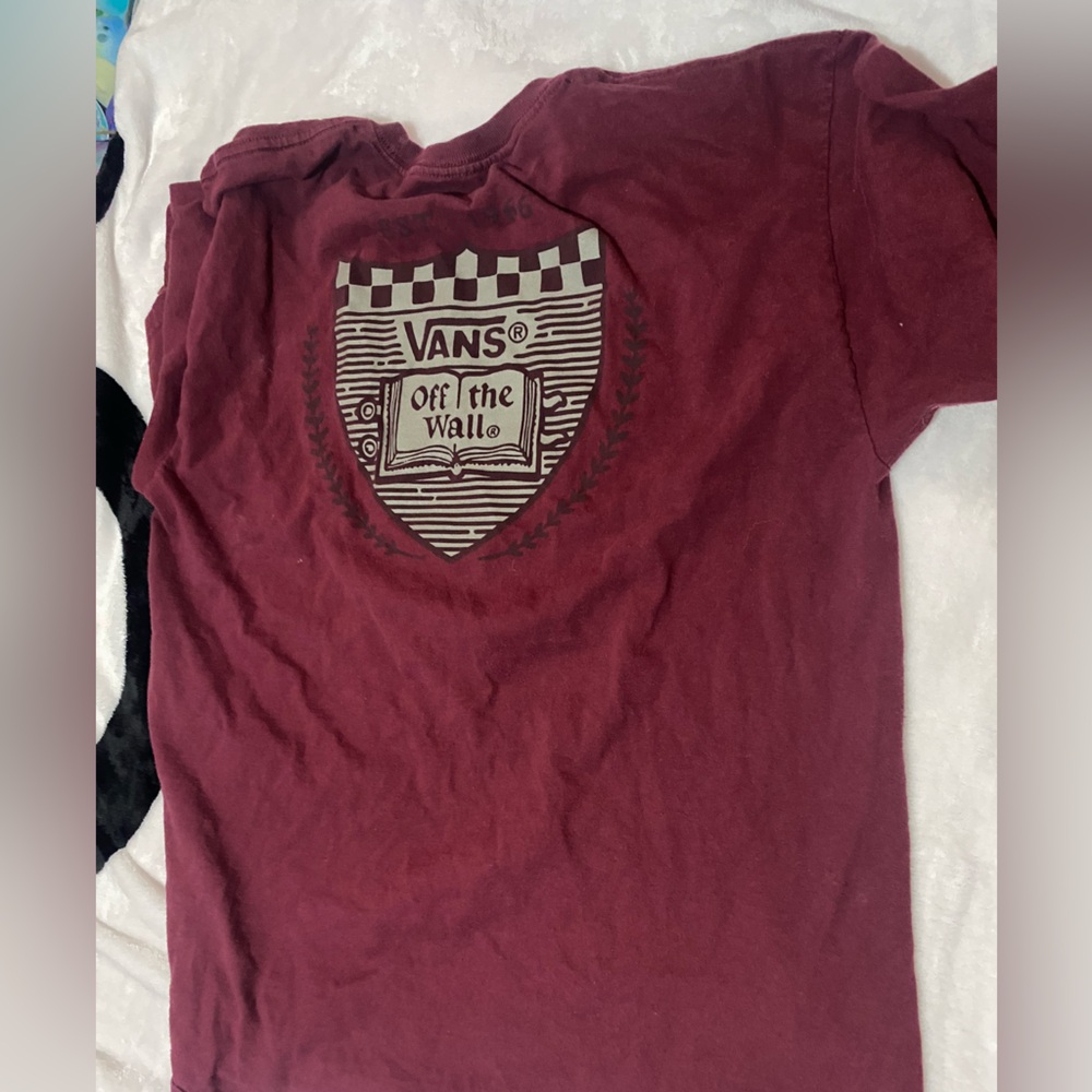 Old school Vans Shirt Burgundy vintage